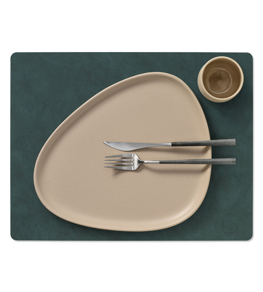 Square, dækkeserviet - dark green